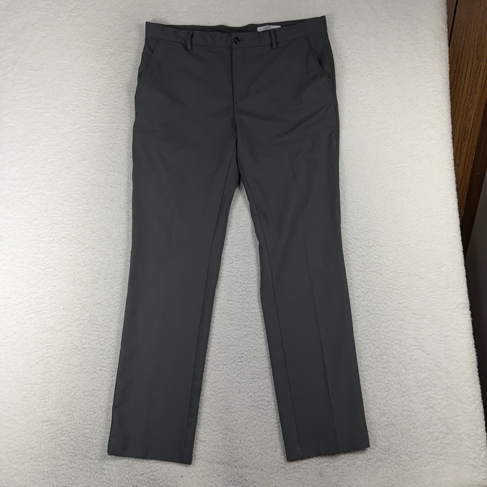 Greg Norman Men's Performance Golf Pant 36x32 (37x31) Grey Stretch Chino Work